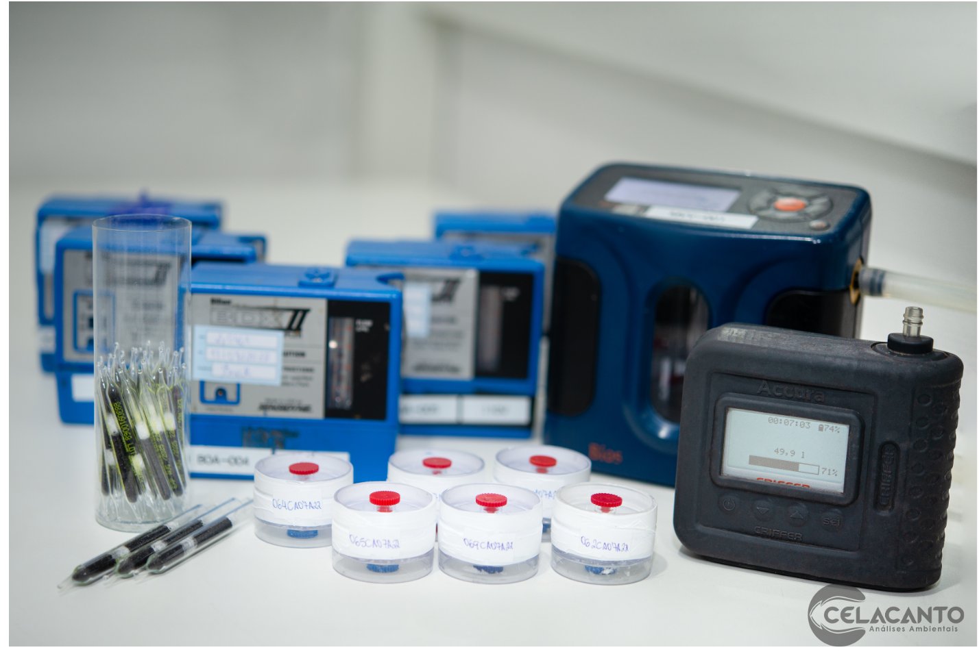 Estrutura e rotina do laboratório Celacanto Análises Ambientais